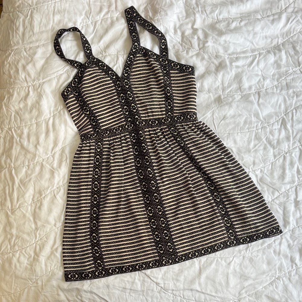 BCBGMaxAzria Monochrome Patterned Dress